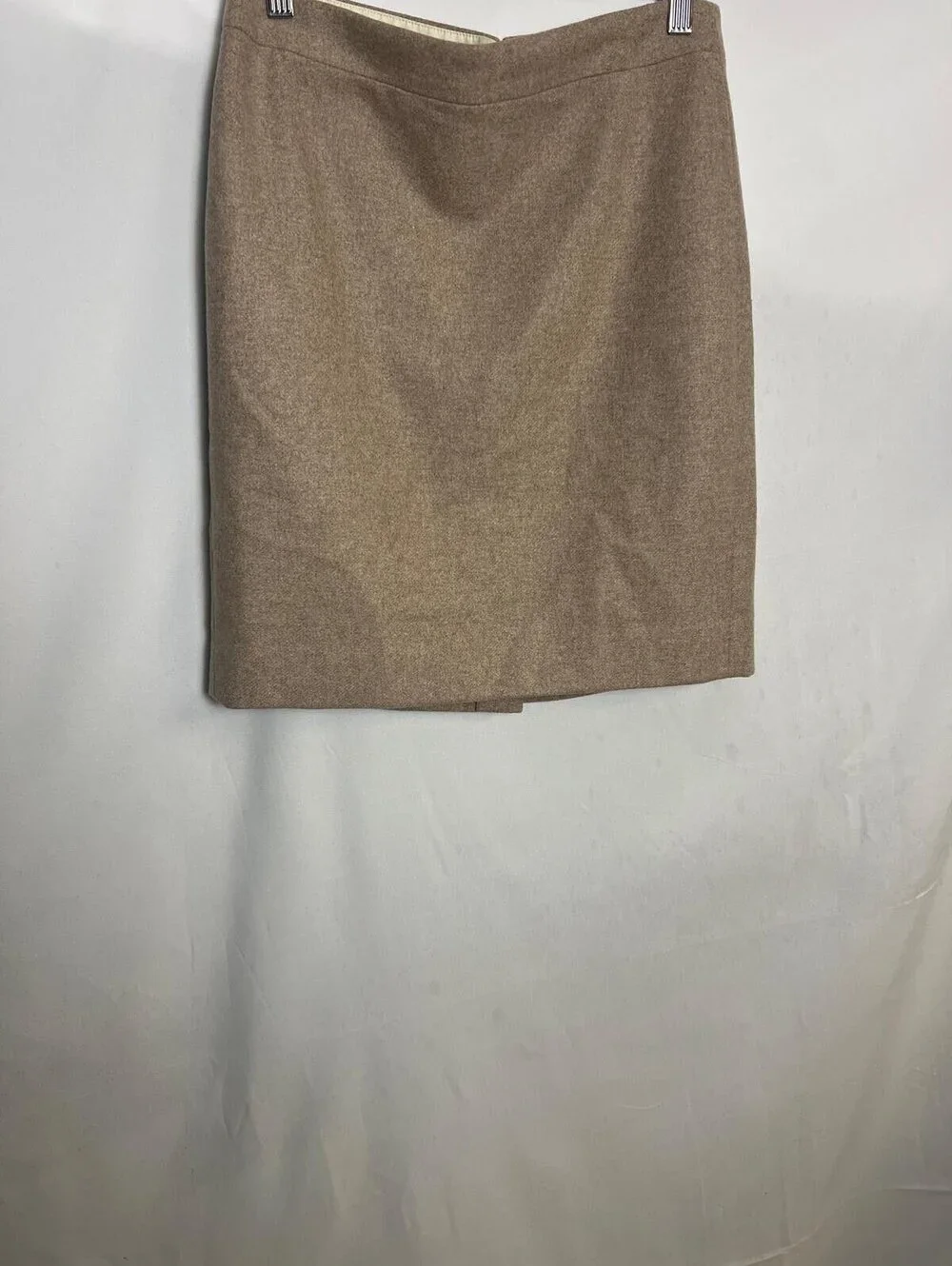J.Crew Pencil Skirt Beige Wool Blend Size 4P